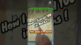 How I Scored 100/100 in Maths class 10 CBSE!#class10 #shorts