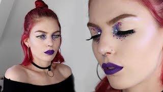 EASY FESTIVAL GLITTER MAKE-UP | crystal lindy
