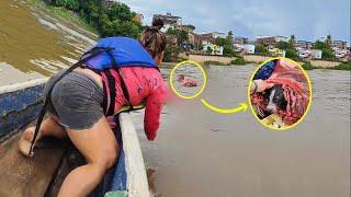 She Slowly Sank Into the River... Unexpectedly Received Help & She Was Given a Second Chance at Life
