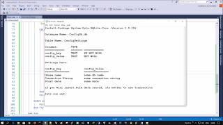 Create SQLite database programmatically using VB.NET - Visual Studio 2015