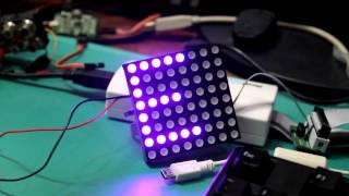 China / Hobbyking 8x8 RGB LED matrix driver test