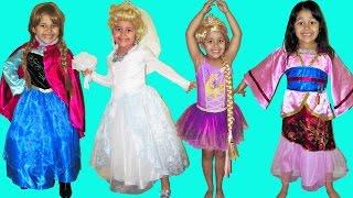 9 Halloween Costumes Disney Princess Belle Cinderella Elena Queen Elsa Anna and Rapunzel