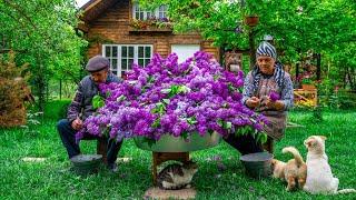 The Scent of Spring - Homemade Lilac Syrup