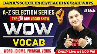 WOW VOCAB | English Vocabulary for All Competitive Exams | by Rupam Ma'am #164