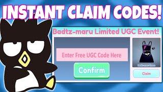 INSTANT CLAIM CODES! | Badtz Maru Dress Limited UGC | Roblox My Hello Kitty Cafe | Riivv3r