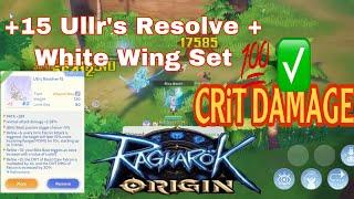 +15 Ullr's Resolve + White Wing Set | Sniper Build | #ragnarokoriginglobal