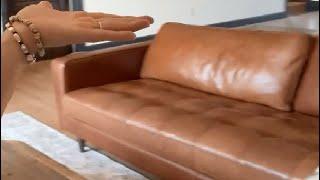 Amazon Brand – Rivet Aiden Mid Century Modern Tufted Leather Loveseat Sofa Review