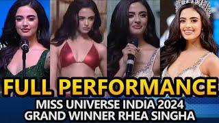 Rhea Singha FULL PERFORMANCE | Miss Universe India 2024 Grand Winner