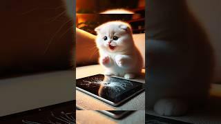 kitten Broke Ipad #ai #cat #aicat #iacat #catie