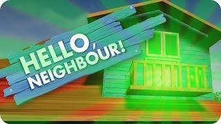 GLOWING DOOR ON THE ROOF! WE CLIMBED THE ROOF! - Hello Neighbour (Hello Neighbor, Alpha Gameplay)