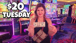 I Put $20 in 10 of the Newest Slots in Las Vegas and WOW!