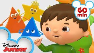 Charlie Meets his Friends the Shapes | Kids Songs and Nursery Rhymes | Compilation | @disneyjr