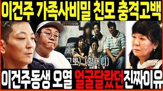 이건주 동생 이건철 얼굴 달랐던 진짜이유 친모상봉 충격고백 40년만에 밝혀진 가족사 비밀에 눈물오열