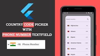 Country Code Picker Flutter - Intl phone field #flutter