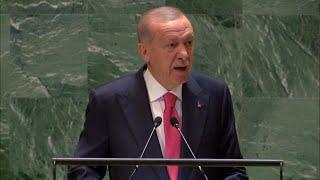 Turkey's Erdogan Criticizes Israel at UN Speech