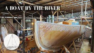 50th Episode building our 40ft wooden sailing boat! Finishing the sliding hatch and painting  (EP50)