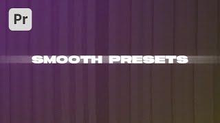 FREE Smooth TITLE TRANSITIONS Presets for Premiere Pro 2023 | Easy