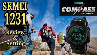 Review & Setting SKMEI 1231 Compass (Indonesia)