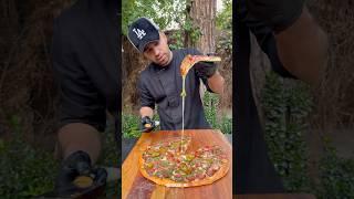 Hot honey pesto roni ‎#pizza #cooking #recipe #shorts