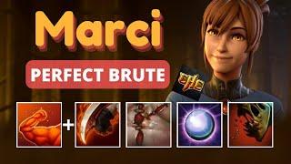 BRUTE + BLOODRAGE & FEAST | PERFECT RIGHTCLICK MARCI | CUSTOM HERO CLASH DOTA 2