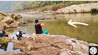 Pescaria nas corredeiras rio das antas/acampamos ao ar livre/fogueira e churrasco