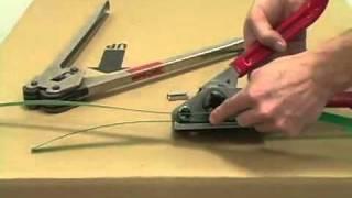 How to use a Manual Plastic (Poly) Strap Tensioner for Boxes and Pallets