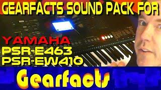 Gearfacts Sample Pack for Yamaha PSR-E463 and PSR-EW410