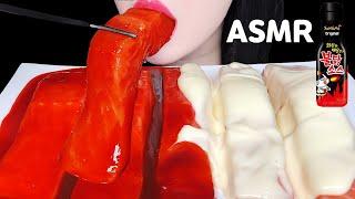 ASMR SALMON SPICY FIRE CHICKEN SAUCE MUKBANG