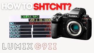 How to find SHUTTER COUNT in Panasonic LUMIX G9II? | Alissa & Jay