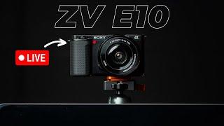 Sony ZV E10 Live Streaming Tutorial | Webcam Setup