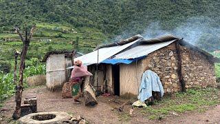 Simple The Best Nepali Mountain Village || Rainy Season || Nepali Village || TheVillageNepal