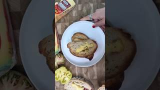 Easy Stuffed Sourdough with Cheese & Fresh Thyme  #shorts
