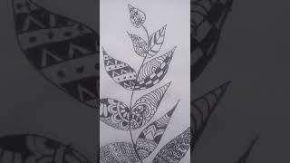 Mandala art#shorts#mandala art on leaf#shorts #art #viral #mandala