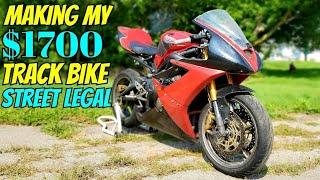 Making my $1700 Track Bike Street Legal (Pt. 1 Disassembly)