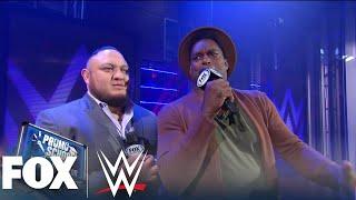 Samoa Joe takes LaVar Arrington to Promo School | WWE BACKSTAGE | WWE ON FOX