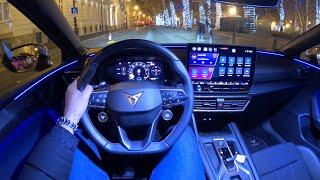 New CUPRA LEON FACELIFT 2024 - NIGHT POV test drive & FULL REVIEW (eTSI 150 HP)