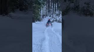 Mountain offroad on snow #cfmoto #offroad #atv #snow