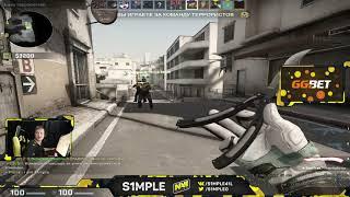 CS:GO - s1mple plays MM on Dust 2 26.03.2018.