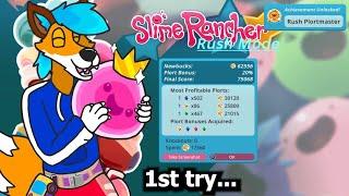 So I got the RUSH PLORTMASTER trophy first try... | Slime Rancher