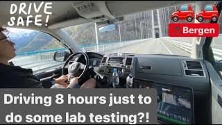 Driving 8 hours just to do som lab testing!? // Test week in Bergen // PART 1