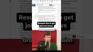 Resume tips to help you get more job interviews