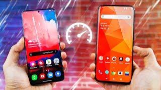 Samsung Galaxy S20 Plus vs OnePlus 7T Pro - Speed Test!