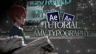 Tutorial Smooth Transition | AMV Typography Tutorial - After effect