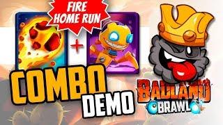 BADLAND BRAWL - COMBO - The "Fire Home Run" - Fireball over Bomb Spider