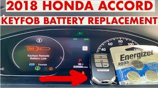 Honda Accord Key Fob Battery Replacement (2018, 2019, 2020, 2021 Models)