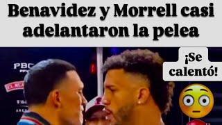 DAVID BENAVIDEZ EMPUJA A DAVID MORRELL JR. Y ESTE ÚLTIMO LE LANZÓ SU CINTURÓN. #benavidezmorrell 