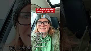 10 ways to make money on TikTok 2024 #passiveincome #extraincome #sidehustle