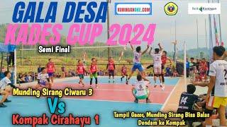 Live Semi Final Voli Gala Desa Kades Cup, Kompak Cirahayu (Adit) Vs Munding Sirang Ciwaru(Aryo)