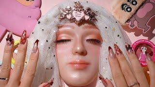 ASMR Makeup Compilation | Kawaii Makeup on Mannequin (Application for Sleep) #04