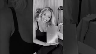 Beyoncé in rare speaking video Unboxing  her new perfume CÉ NOIR. #renaissance #cenoir #shorts